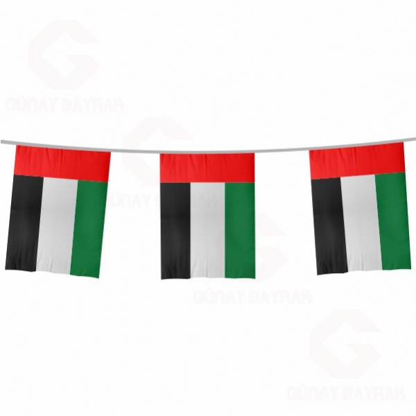 Birleik Arap Emirlikleri pe Dizili Kare Bayraklar