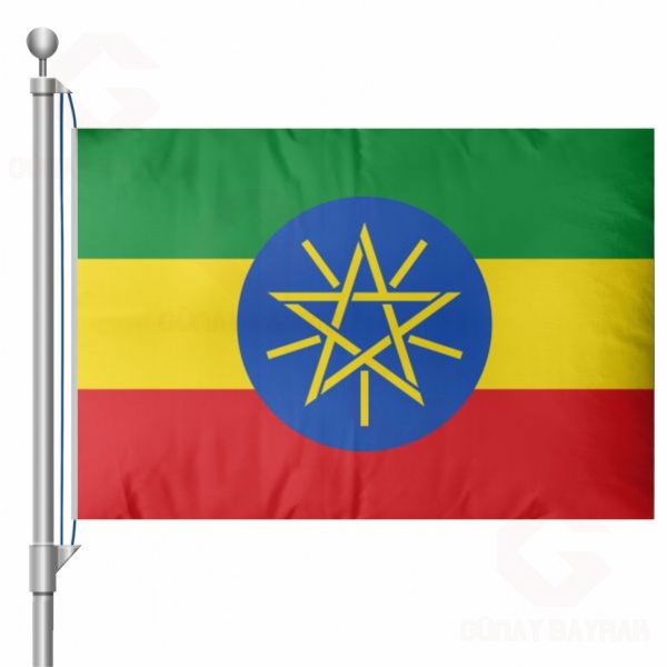 Etiyopya Bayra Etiyopya Flamas