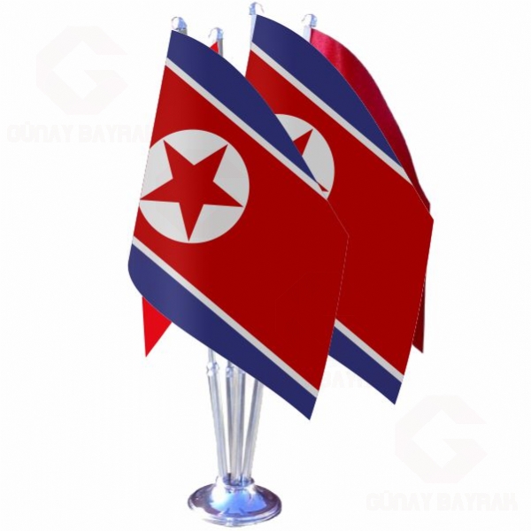 Kuzey Kore Drtl Masa Bayra