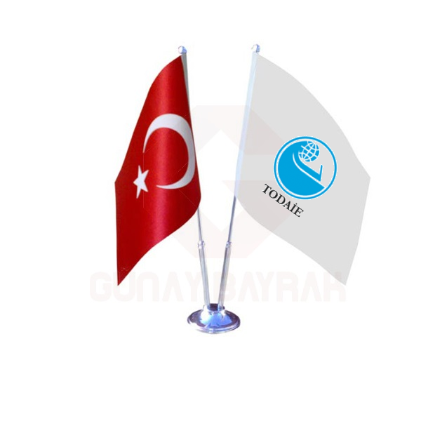 Trkiye ve Orta Dou Amme daresi Enstits 2 li Masa Bayraklar